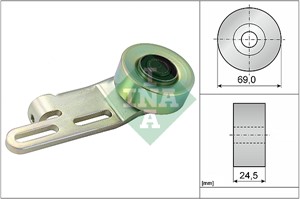 Spännrulle, flerspårsrem, CITROËN,PEUGEOT, 575127, 96 165 457