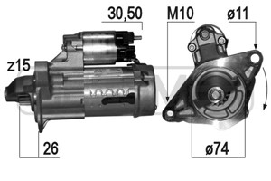 Startmotor, TOYOTA AURIS, COROLLA Sedan, URBAN CRUISER, YARIS, 1K6253609E, 28100-0Y020, 28100-0Y021, 28100-0Y022, 28100-0Y040, 28100-0Y0