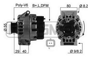 Generator, DACIA,NISSAN,RENAULT, 23100-00QAC, 77 00 101 279, 77 00 422 237, 77 00 432 331, 77 11 134 280, 82 00 103 744, 82 00 667 605,