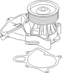 Vattenpump, BMW, 1151 7 788 305, 1151 7 790 322, 1151 7 791 833