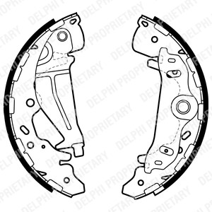 Bromsbackar, sats, Bakaxel, KIA CARNIVAL I, CARNIVAL II, 0K58A2638Z