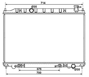 Kylare, motorkylning, NISSAN MURANO I, 21460CA010, 21460CC00A