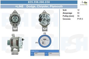 Generator, CHRYSLER VOYAGER / GRAND VOYAGER III, 4609415