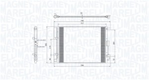 Kondensor, klimatanläggning, HYUNDAI,KIA, 97606A5800, 97606A5801, 97606A6000, 97606A6001