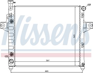 Kylare, motorkylning, JEEP GRAND CHEROKEE II, 52079428, 52079428AB, 52079428AC, 52079428AD, K52079428, K52079428AB, K52079428AC, K520794