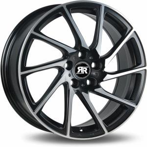 Racer Turn Satin Black Machined Face 7.5x17 5/108 ET40 B73.1