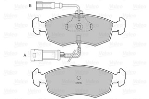 Bromsbeläggsats, Framaxel, FIAT DOBLO Minibus, minivan, DOBLO Skåp/stor limousine, PALIO, PALIO Weekend, PUNTO, STRADA Pick-up, 7173815