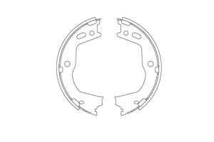 Bromsbackar, sats, Bakaxel, HYUNDAI EQUUS / CENTENNIAL, GENESIS, GENESIS Coupé, GRAND SANTA FÉ, SANTA FÉ III, KIA SORENTO II, 58305-2MA0