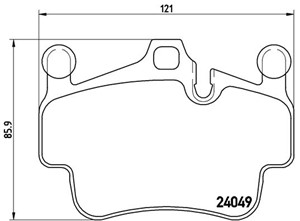 Bromsbeläggsats, Bakaxel, Framaxel, PORSCHE 911, 911 Cabriolet, 911 Targa, BOXSTER, BOXSTER Spyder, CAYMAN, 99735193903, 99735193905, 99