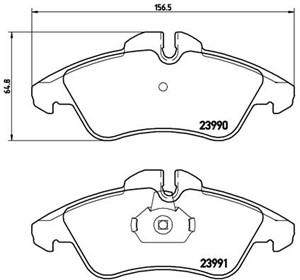 Bromsbeläggsats, MERCEDES-BENZ,VW, 0024203920, 0024209920, 0044205520, 0084204220, 2D0698151, 2D0698151C, 9014210410, 9014210510, 901421