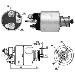 Magnetswitch, startmotor, DACIA,RENAULT, 23300-00Q0F, 23300-00QA0, 82 00 306 595, 82 00 399 594, 82 00 584 675, 8200306595, 8200584675,