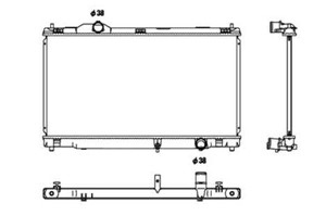 Kylare, motorkylning, LEXUS IS II, IS C, 1640031440, 6830124, 6834071, 6966318