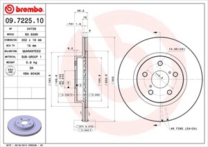 Bromsskiva, Framaxel, TOYOTA RAV 4 I, RAV 4 Cabrio I, 4351242010