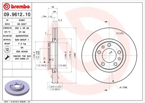 Bromsskiva, Framaxel, PEUGEOT 605, 4246F4, 4246F6, 4246N8
