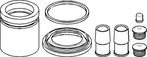 Reparationssats, bromsok, Framaxel, AUDI,SEAT,SKODA,VW, 1J0 698 123CS, 1J0 698 123S, 3A0 698 123S