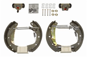 Bromsbackar, sats, Bakaxel, CHEVROLET,DAEWOO,OPEL,VAUXHALL