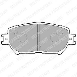 Bromsbeläggsats, Framaxel, TOYOTA CAMRY Sedan, CROWN, ISIS, MARK X I, WISH Minibus, minivan, 04465-30340, 04465-33240, 04465-33250, 044