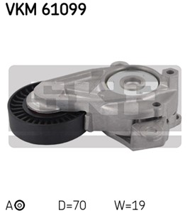 Spännrulle, flerspårsrem, TOYOTA AURIS, AURIS Kombi, COROLLA Sedan, VERSO S, YARIS, 16620-47030