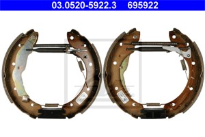 Bromsbackar, sats, Bakaxel, RENAULT LAGUNA Grandtour I, 77 01 205 819