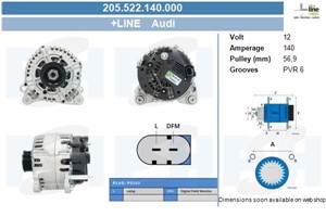 Generator, AUDI A4 B7, A4 B7 Avant, A4 B7 Cabriolet, PORSCHE CAYENNE, 059903023A, 059903023AX, 6453SP