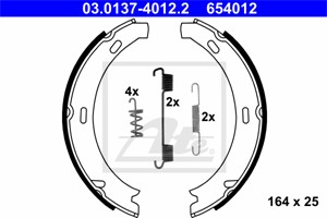 Bromsbackar, sats, Bakaxel, MERCEDES-BENZ E-KLASS T-Model [S210], 210 420 03 20, A 210 420 03 20
