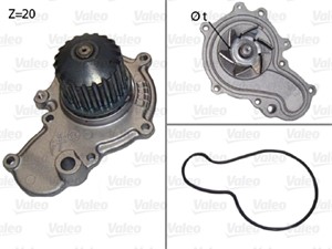 Vattenpump, CHRYSLER, 104667660AE, 4667 660, 4667 660AB, 4667660, 4667660AB, 4667660AE, M04667660, MO4667660