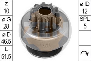 Frihjulsväxel, startmotor, OPEL,RENAULT,VAUXHALL