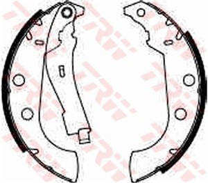 Bromsbackar, sats, Bakaxel, CITROËN,PEUGEOT, 4241 55, 4241 G6, 4241 J0, 4241 K1, 4241 K2, 4241 K3, 95614552