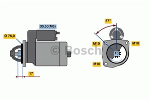 Startmotor, FORD TOURNEO CONNECT, TRANSIT CONNECT, 1345314, 1477973, 1477974, 2T1411000BA, 2T1411000BB, 2T1411000BC, 2T1411000CA, 2T1411