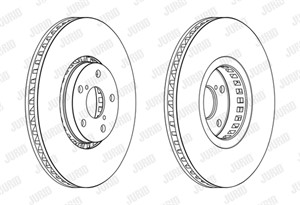 Bromsskiva, framaxel vänster, LEXUS GS, RC, 4351630040