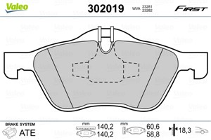 Bromsbeläggsats, Framaxel, MINI MINI, MINI Cabriolet, 34 11 1 503 076, 34 11 6 761 287, 34 11 6 765 446, 34 11 6 770 332, 34111503076, 3