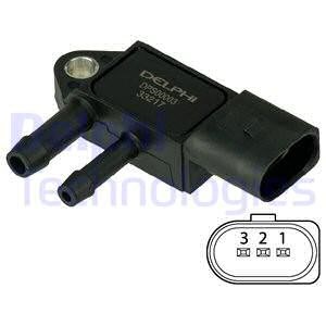 Sensor, avgastryck, AUDI,PORSCHE,SEAT,SKODA,VW, 059 906 051A, 95860615110