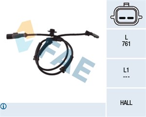 ABS-givare, Sensor, hjulvarvtal, Framaxel, RENAULT KANGOO / GRAND KANGOO II, KANGOO BE BOP, KANGOO Express, 415 905 29 00, 47 91 098 60R