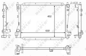 Kylare, motorkylning, JAGUAR S-TYPE II, 6W4Z8005AA, XR8002935, XR82935, XR847963