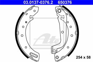 Bromsbackar, sats, Bakaxel, FORD,NISSAN, 1203934, 1954496, 1960416, 44060-0F026, 44060-0F027