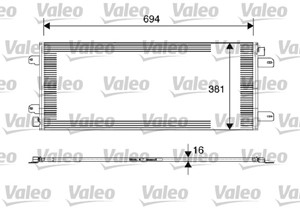 Kondensor, klimatanläggning, OPEL,RENAULT,VAUXHALL, 4401424, 4415071, 7701057122, 9109424, 93179746