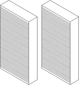 Kupefilter, MERCEDES-BENZ GL-KLASS [X164], M-KLASS [W164], 164 830 02 18, A164 830 02 18