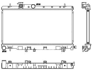 Kylare, motorkylning, SUBARU IMPREZA Kombi, IMPREZA Sedan, 45111FE080, 45111FE081, 45119FE030