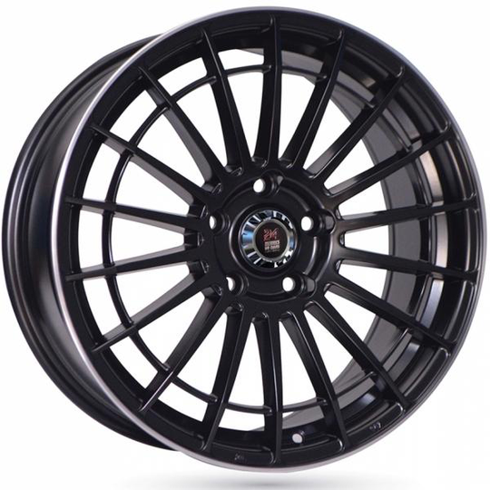 24H Du Mans Mulsanne Satin Black Machined Lip 8/18 5/114.3 ET45 B73.1