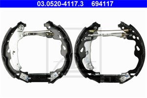 Bromsbackar, sats, Bakaxel, CITROËN C1, PEUGEOT 107, TOYOTA AYGO, AYGO Skåp/halvkombi, 4242 16, 4242 17, 4242 28