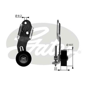 Spännrulle, flerspårsrem, FORD FIESTA IV, FIESTA Skåp/stor limousine, MAZDA 121 III, 1004965, 1052359, 1101540, 1E12-15-930, 1E12-15-930