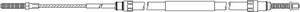 Vajer, parkeringsbroms, Bak, BMW X5 [E53], 3441 1 165 699