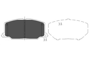 Bromsbeläggsats, Framaxel, LEXUS,TOYOTA, 0446520040, 0446520050, 0446520090, 0446520170, 0446520200, 0446520210, 0446520220, 0446520310,