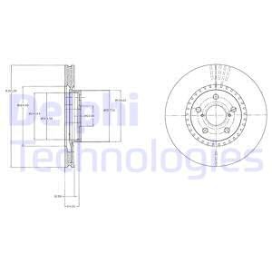 Bromsskiva, Framaxel, LEXUS LS, 43512-50190, 43512-50191, 4351250210, 4351250230