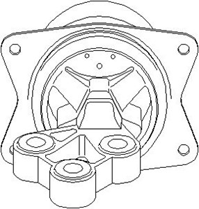 Motorkudde, Vänster fram, FIAT CROMA, OPEL SIGNUM Halvkombi, VECTRA C, VECTRA C GTS, VECTRA C Kombi, VAUXHALL SIGNUM, VECTRA Mk II, 0915
