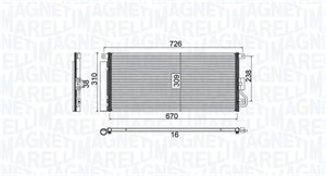Kondensor, klimatanläggning, CHEVROLET TRAX, OPEL MOKKA / MOKKA X, 1850274, 1850336, 95026337, 95321794