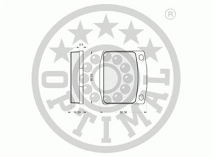 Bromsbeläggsats, Fram, NISSAN BLUEBIRD, DATSUN 120 Sedan, DATSUN 140Y Kombi, DATSUN 180B, SILVIA, SUNNY, SUNNY Traveller, 41060G3425, 41