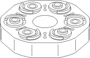 Led, kardanaxel, Fram, BMW, 2611 7 542 238