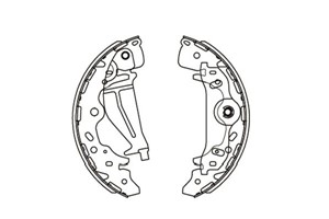 Bromsbackar, sats, Bakaxel, CHRYSLER,HYUNDAI,KIA, 0K5522638Z, 0K58A2638Z, 583054AA19, 583054AA20, 583054AA30, 583054HA00