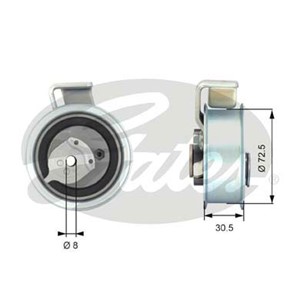 Spännrulle, kamrem, AUDI A4 B7, SEAT EXEO, EXEO ST, SKODA SUPERB I, VW PASSAT B5.5, PASSAT B5.5 Variant, 06B 109 243 B, 06B 109 243 E